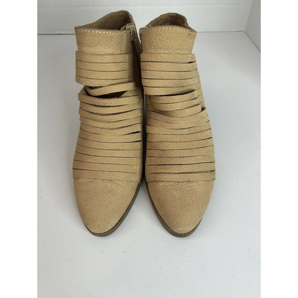 Lucky Brand Zavrina Bootie Zip Up Ankle Boot Stacked Block Heel Women's 6 - Picture 5 of 11